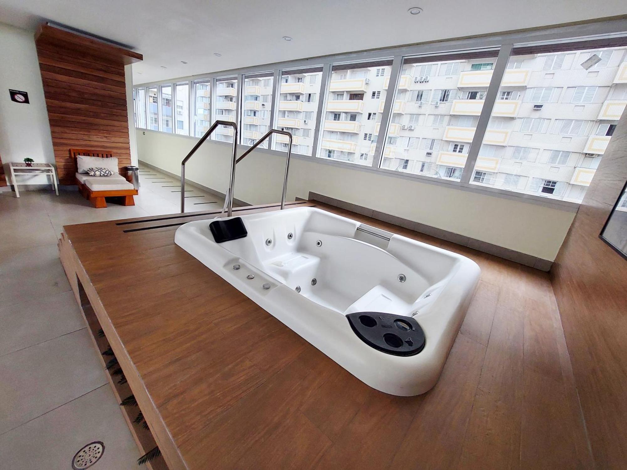 Apartamento Book Santos Unlimited 817 Elegancia Vista Mar Exterior foto