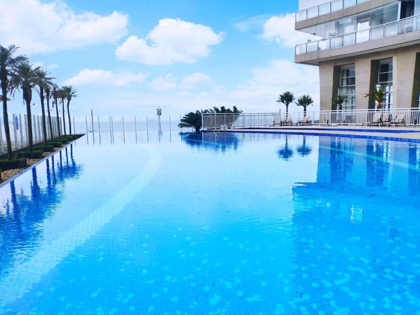 Apartamento Book Santos Unlimited 817 Elegancia Vista Mar Exterior foto